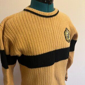 SOLD - Harry Potter Hufflepuff Quidditch Cosplay Wool Sweater Size M
